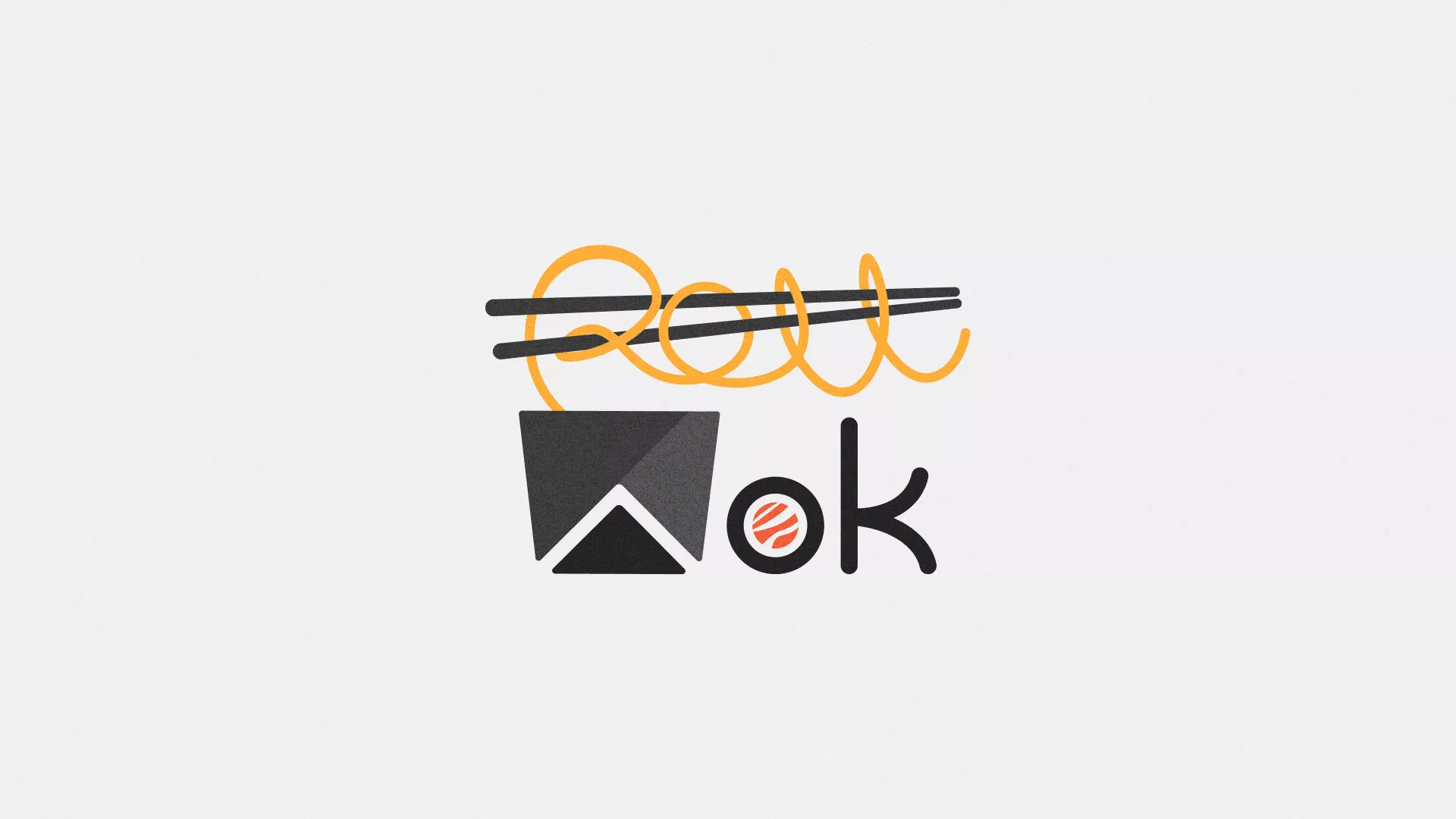 Разработка логотипа суши-бара «Roll Wok Club» в Изобильном